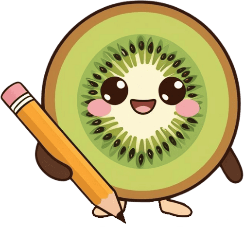 Kiwi-Printables-Kiwi-Mascot-Holding-Pencil