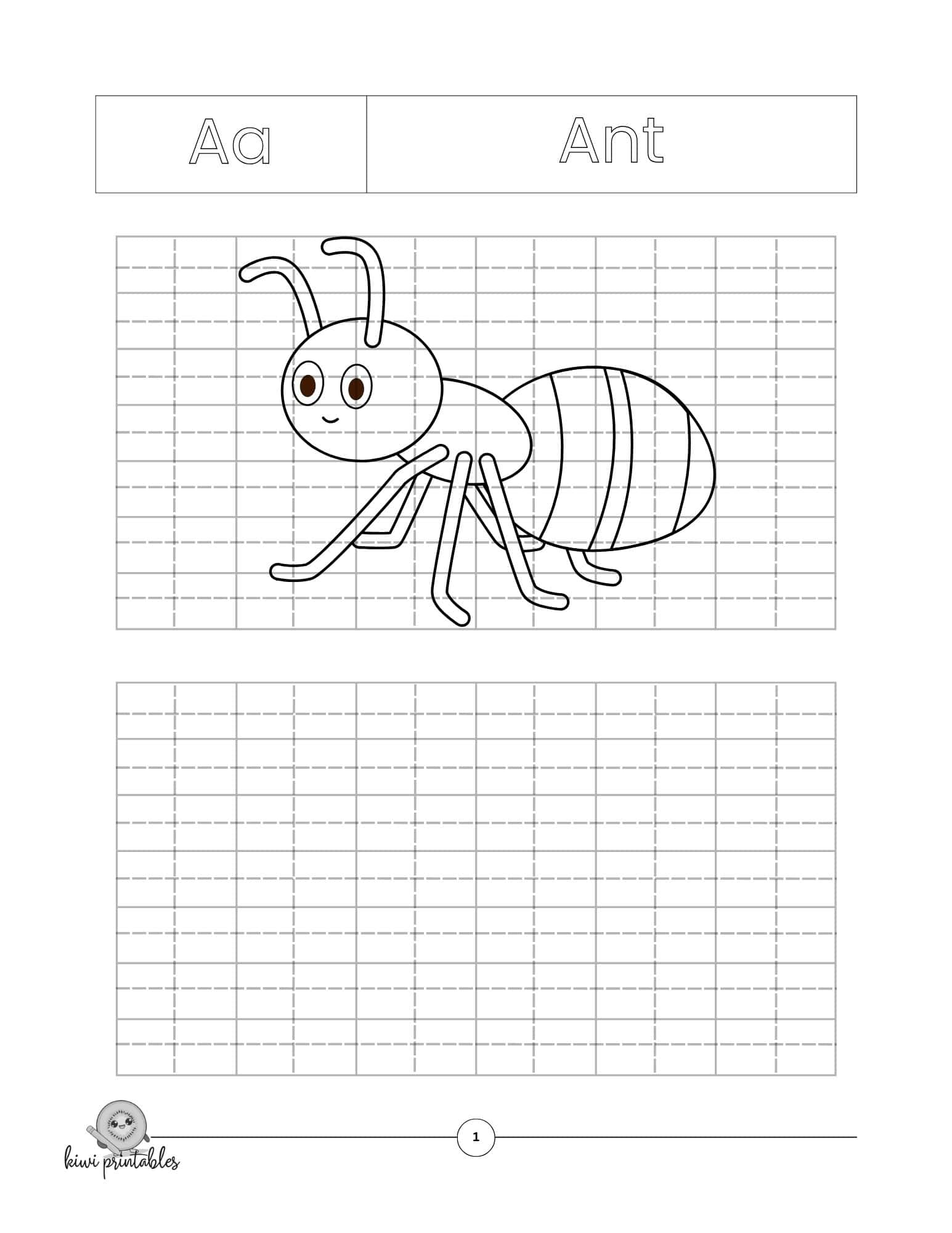 Kindergarten Art: Learn How To Draw Worksheet - Kiwi Printables